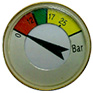 Pressure indicator (manometer) M10x1x12,5for powder fire ext. 