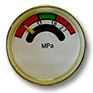 Pressure indicator (manometer) M10x1 for powder fire ext. (red-green-red scale)