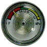 Pressure indicator (manometer) M8x1 for powder fire ext. (body diameter 30 mm)