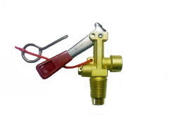 Valve for CO2 fire ext. lever handle (conic thread W19,2, M16*1,5 output size)